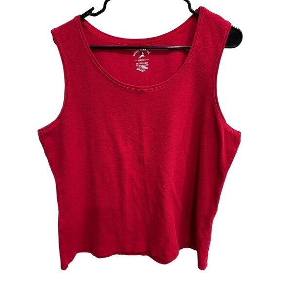 White Stag Classic Red Stretch Tank Top Sz XXL - Picture 1 of 9